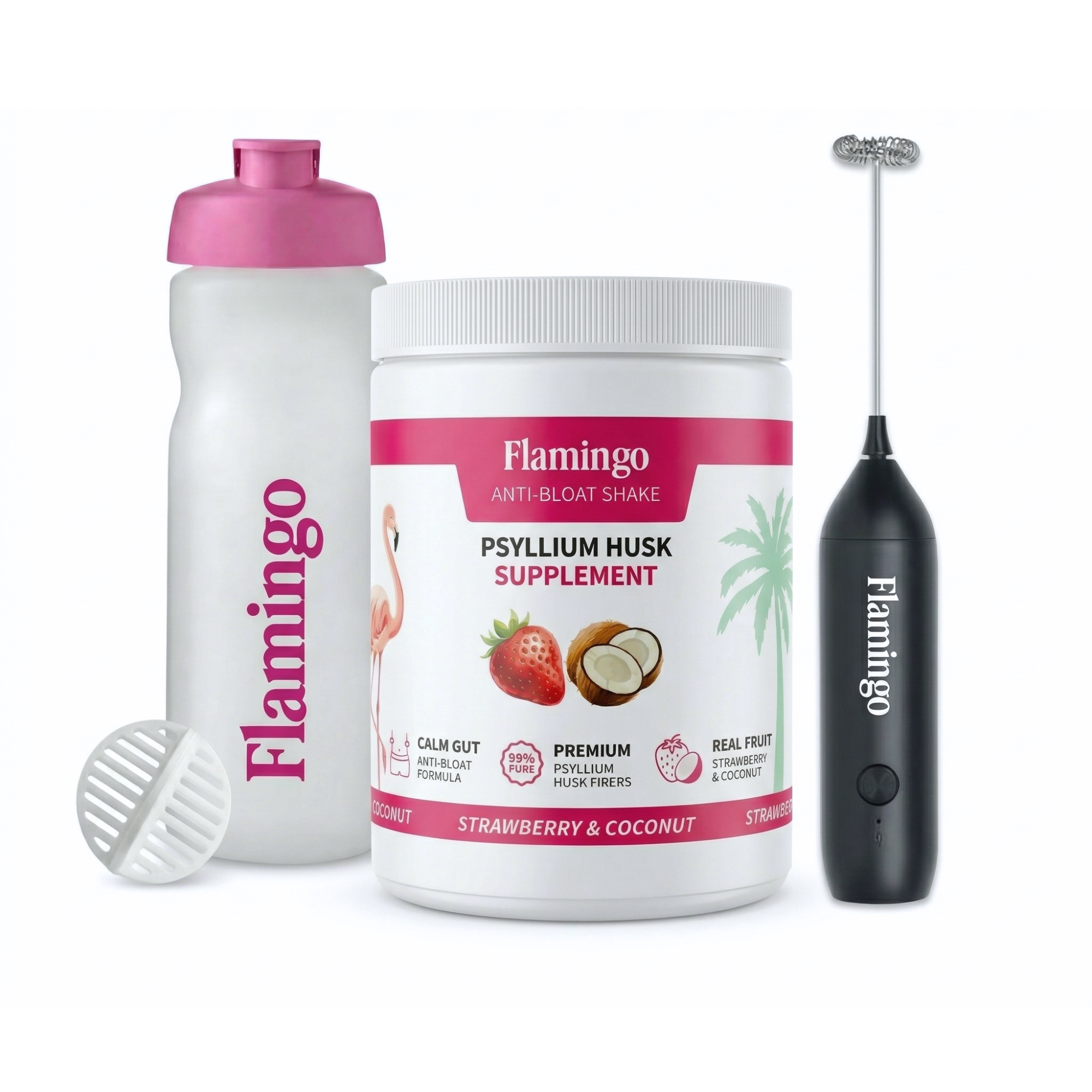 Flamingo Anti-Bloat Starter Kit: Strawberry & Coconut